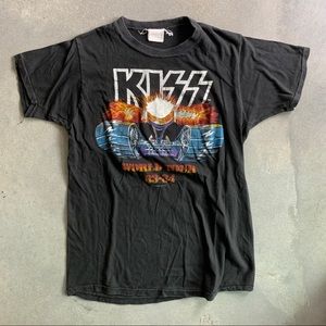 Vintage 1984 Kiss European tour t-shirt